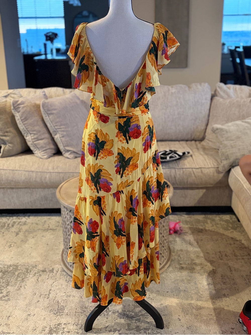 FARM Rio Banana Neat Yellow Maxi Dress - Picture 2 of 5